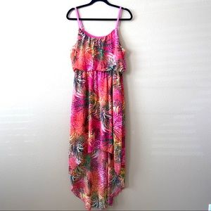 Bailey Girl high to low long floral tropical dress